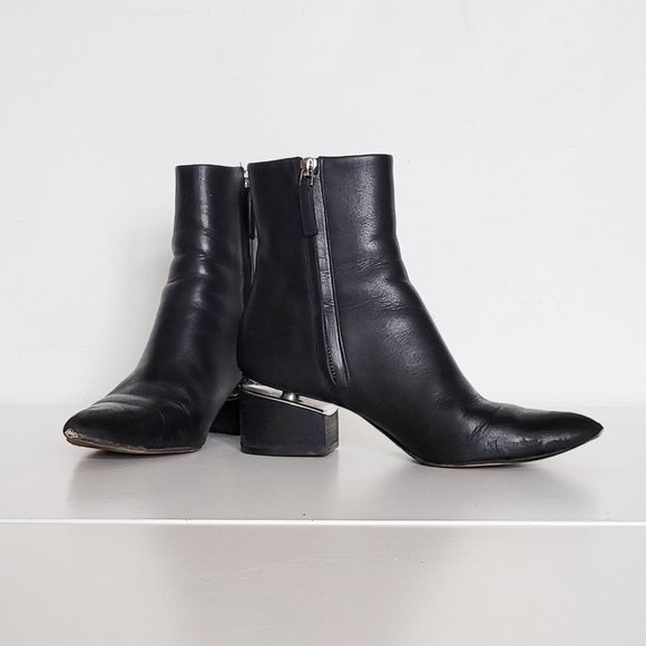 Alexander Wang Black Ankle Boots - Picture 2 of 13